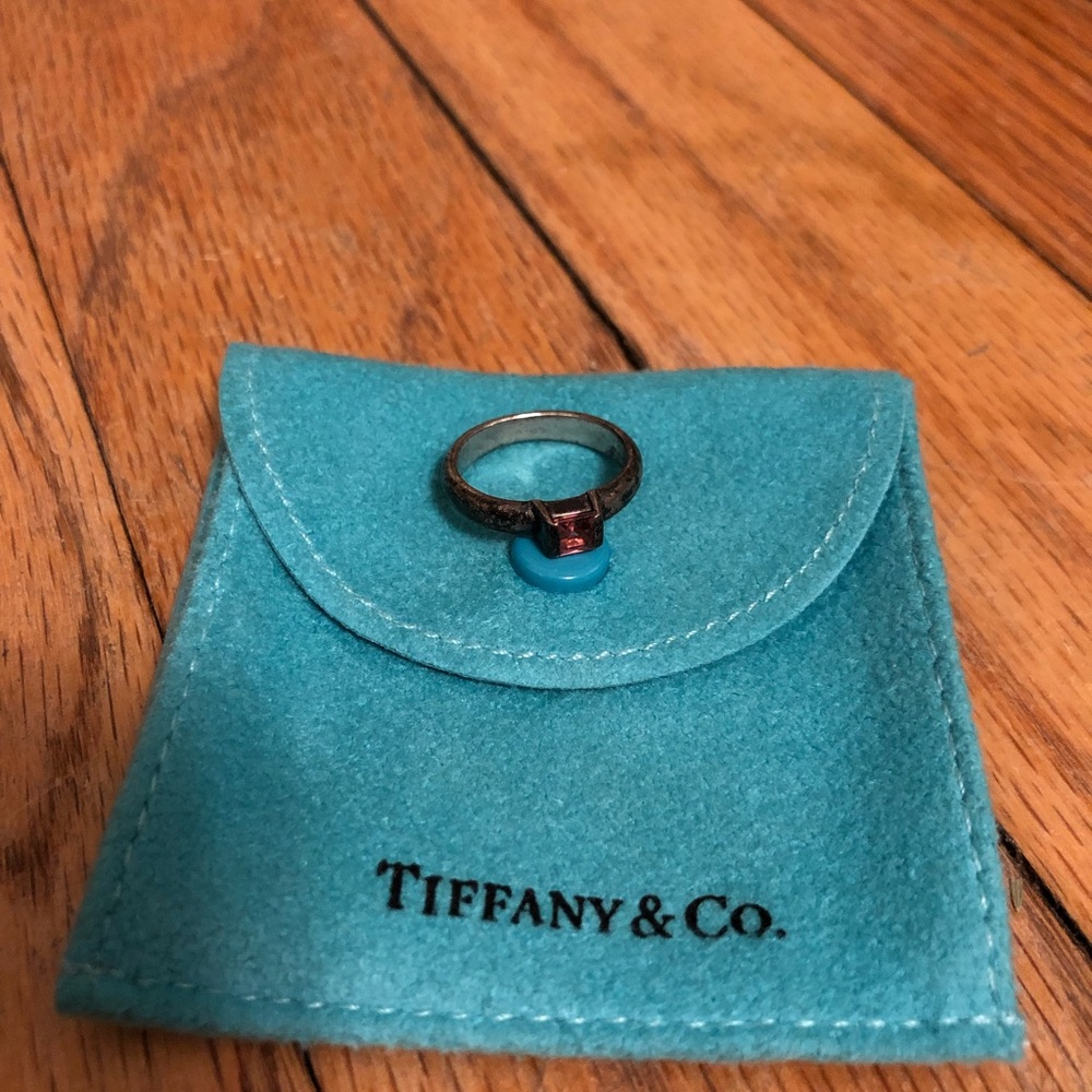 Tiffany & co pink stone ring